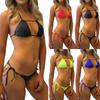 Сексуальное бикини пуш-ап женские купальники женский комплект микро бикини однотонный купальник купальный костюм