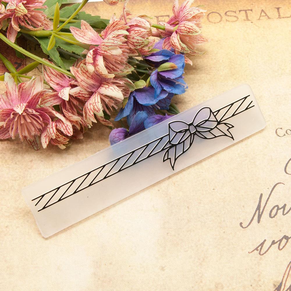 Кружевная линия на склоне холма, пластиковая папка с тиснением для DIY, скрапбукинг, альбом, декор для карт, художественный шаблон, деревенский дом