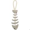 Dog Toy Fishbone On Leather Cord Trixie
