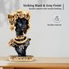Elegant Afro Woman with Floral Crown Figurine | A Stunning Blend of Culture & Grace | Perfect for Adding Artistic Charm – Pack of 1
