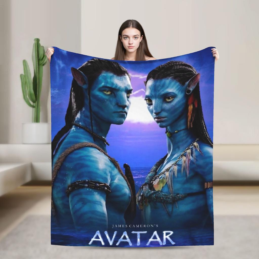 Films Avatar Blanket Soft Warm Print Plush Throw Blanket For Boy Girl Outdoor Flannel Bedspread Bed Cover