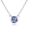 Necklace Sapphire PT900 Platinum [Lara Christie] Women's 0.1ct Lp56-0018-pt