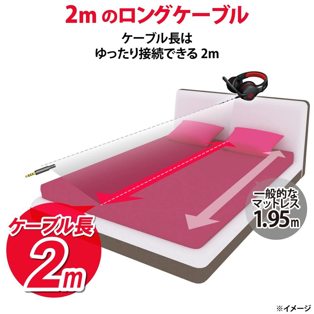 ELECOM Gaming Wired Lightweight with Soft Ear Comfortable for Long Play Headset, Headphones, Pads, Times, Black, HS-G01BK