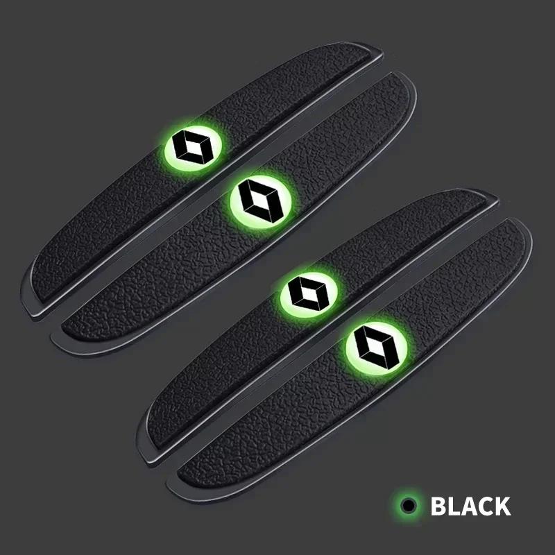 2026 Hot For Renault Interior Stickers 4Pcs Car Door Bumper Anti-collision Rubber Stickers For Renault Clio Koleos 2 3 Megane Es