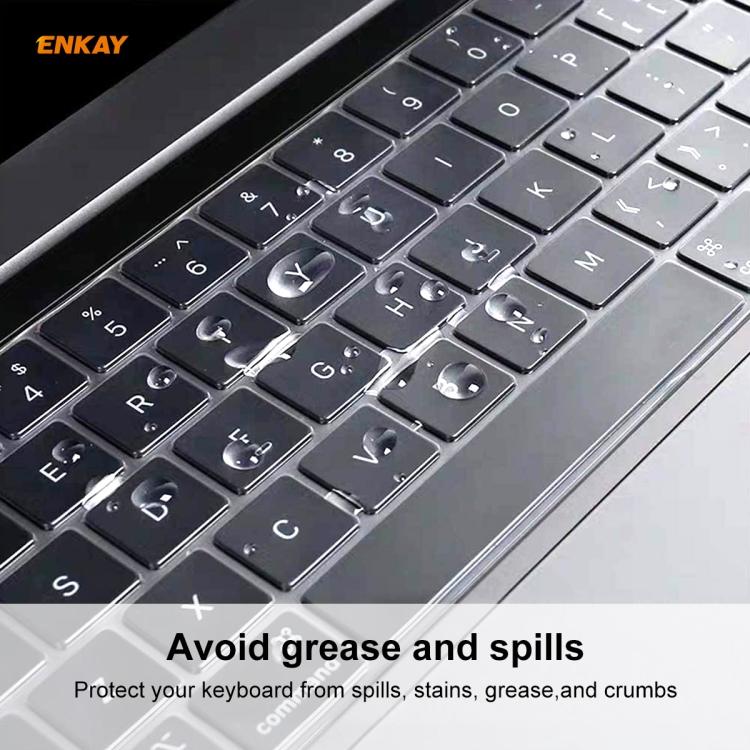 ENKAY Защитный чехол для клавиатуры из ТПУ для MacBook Pro 13,3 дюйма A1706/A1989/A2159 и Pro 15,4 дюйма A1707/A1990, версия для США