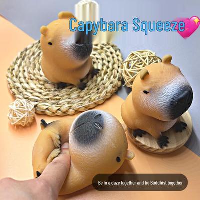 Популярная игрушка-антистресс Капибара - Быстрый отскок и декомпрессия