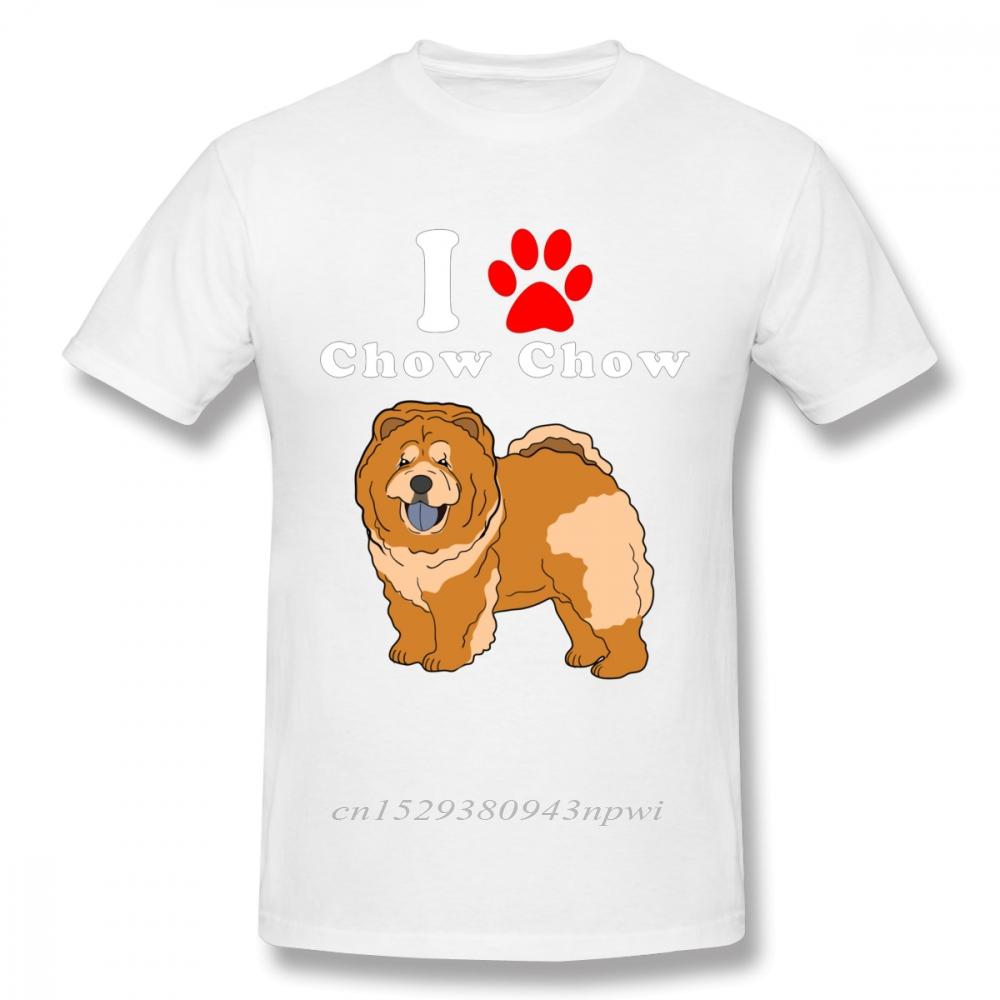 Round Neck I Love My Chow Chow In The Year Of The Dog Adopt Rescue Dog Lover Mom Or Dad Save Abandoned Pet Dot t shirt