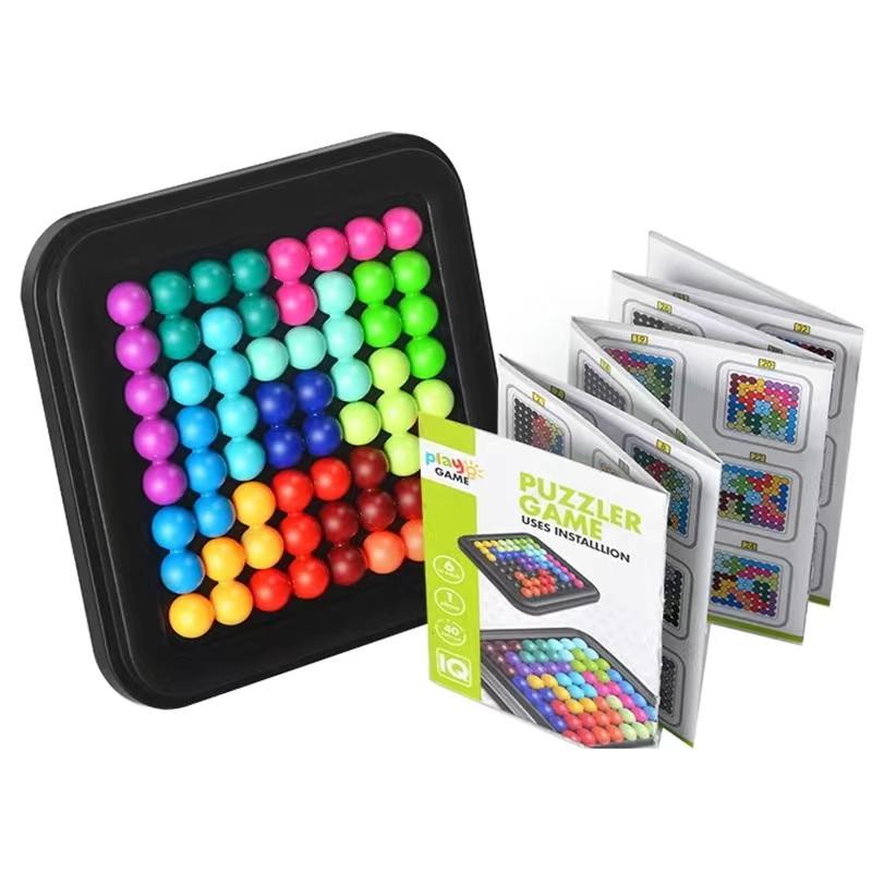 Kid Puzzle Games 40 Challenges IQ 3D Puzzler Board Travel Game Kids & Adults Cognitive Skill-Building Brain Game Montessori Toys