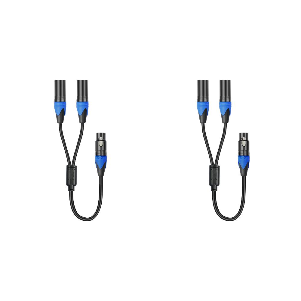 1/2 шт. 50 см XLR разветвитель 1 XLR female на 2 XLR male XLR Y-кабель-разветвитель Микрофонный разветвитель для усилителя микшера