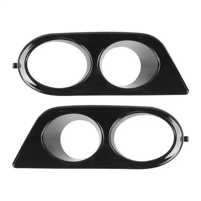 2X Front Bumper Fog Light Cover For BMW E46 M3 2001 2002 2003 2004 2005 2006 Car Dual Hole Surround Air Duct Grille Racing style