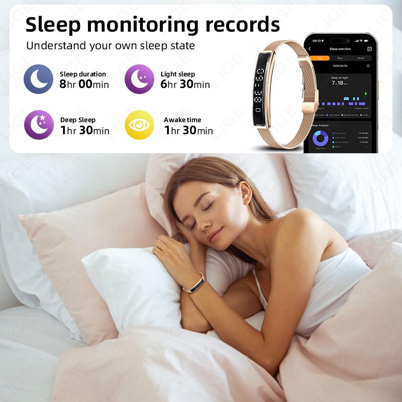 Smart Bracelet Heart Rate Blood Oxygen Health Monitor Pedometer Sports Fitness Tracker For Men Women Electronic Smartwatch