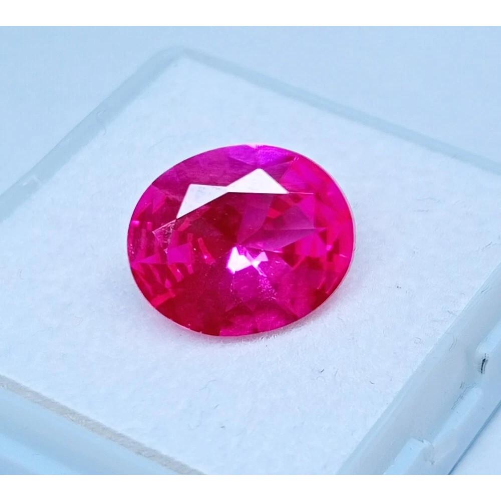 Natural Pink Sapphire Oval Cut 8-10 Ct Fabulous Certified Loose Gemstone