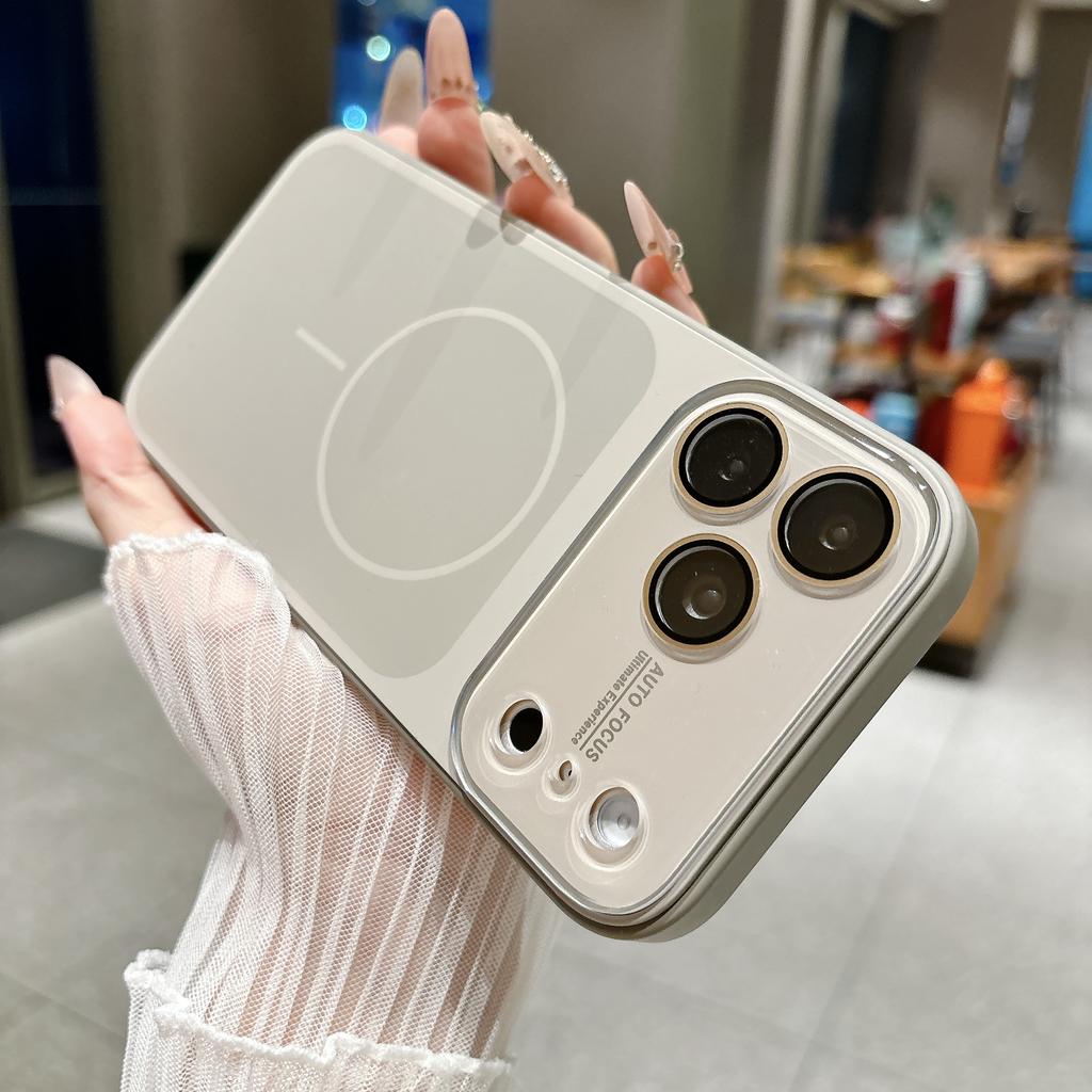 Оригинальный жидкий силикон для чехла MagSafe для iPhone 17 16 15 Pro Max 17Pro Магнитный Матовый Мягкий Ударопрочный Защитная крышка для объектива