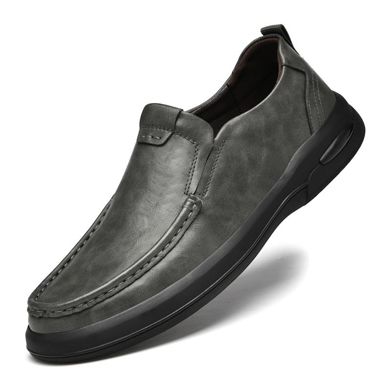 Мужская деловая обувь высокого класса, классические лоферы на толстой подошве, износостойкие, повседневные, универсальные, из натуральной кожи