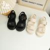 Baby Girl Fashion Velcro Sandals Summer New Girls Open-toed Beach Shoes Non-slip Soft Sole Medium and Older Children