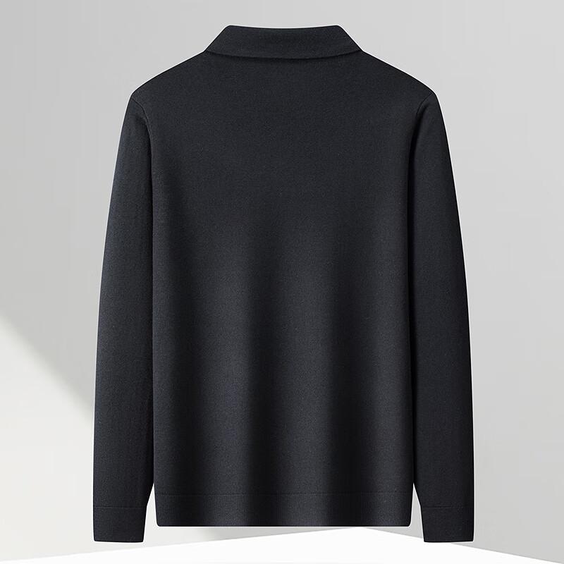FAPAI Мужской свитер поло с высоким воротником из смесовой кашемировой и ягнячьей шерсти
