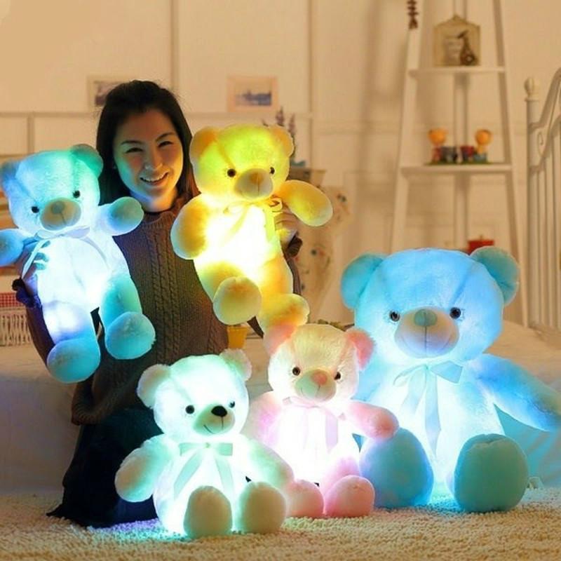 Креативные детские игрушки, плюшевые игрушки Тедди, подарок, плюшевый мишка, красочная мягкая личность, Рождество