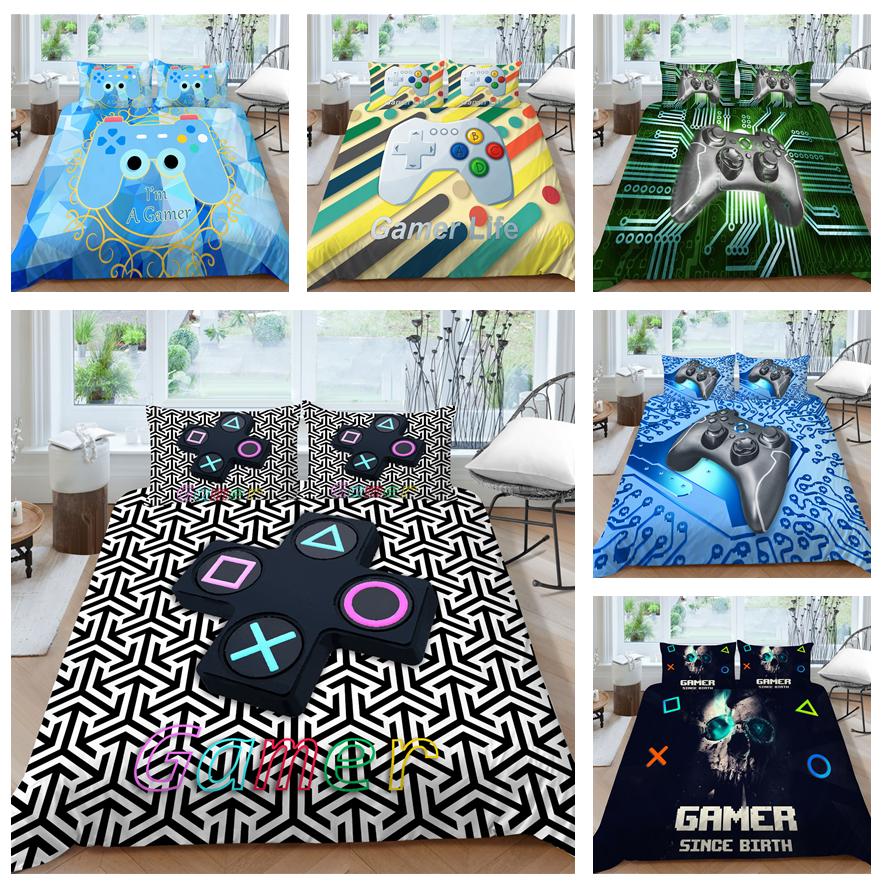 Комплект постельного белья для дома с игровой мышью, пододеяльник и наволочка, домашнее постельное белье для спальни, полноразмерный моющийся удобный пододеяльник, наволочка