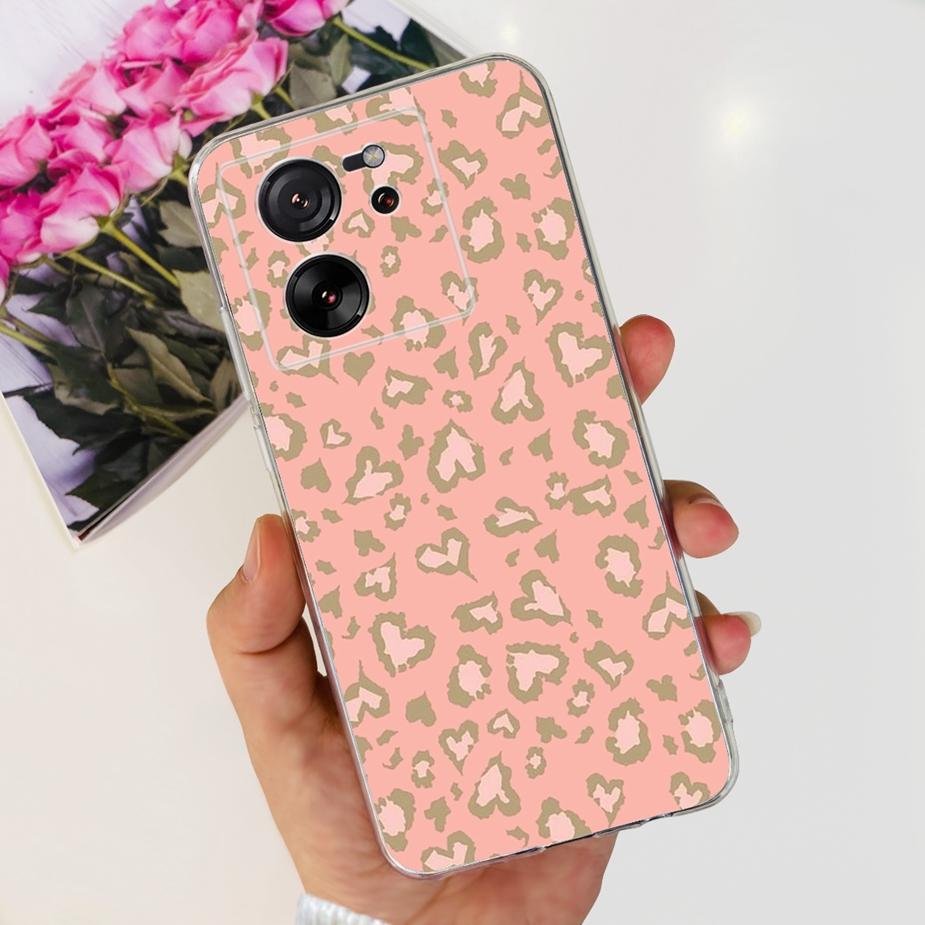 Чехол для Xiaomi 13T Pro Роскошная окрашенная задняя крышка Прозрачный силиконовый чехол для телефона Для Xiaomi Mi 13T Pro 13TPro Мягкие чехлы Сумки 6.67''