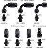 Universal Adjustable Fuel Pressure Regulator Kit 100psi Guage AN6 Fitting Black