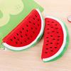 Cute Big Watermelon  Bag Fashion Watermelon Pen Bag Cute Plush Stationery Bag
