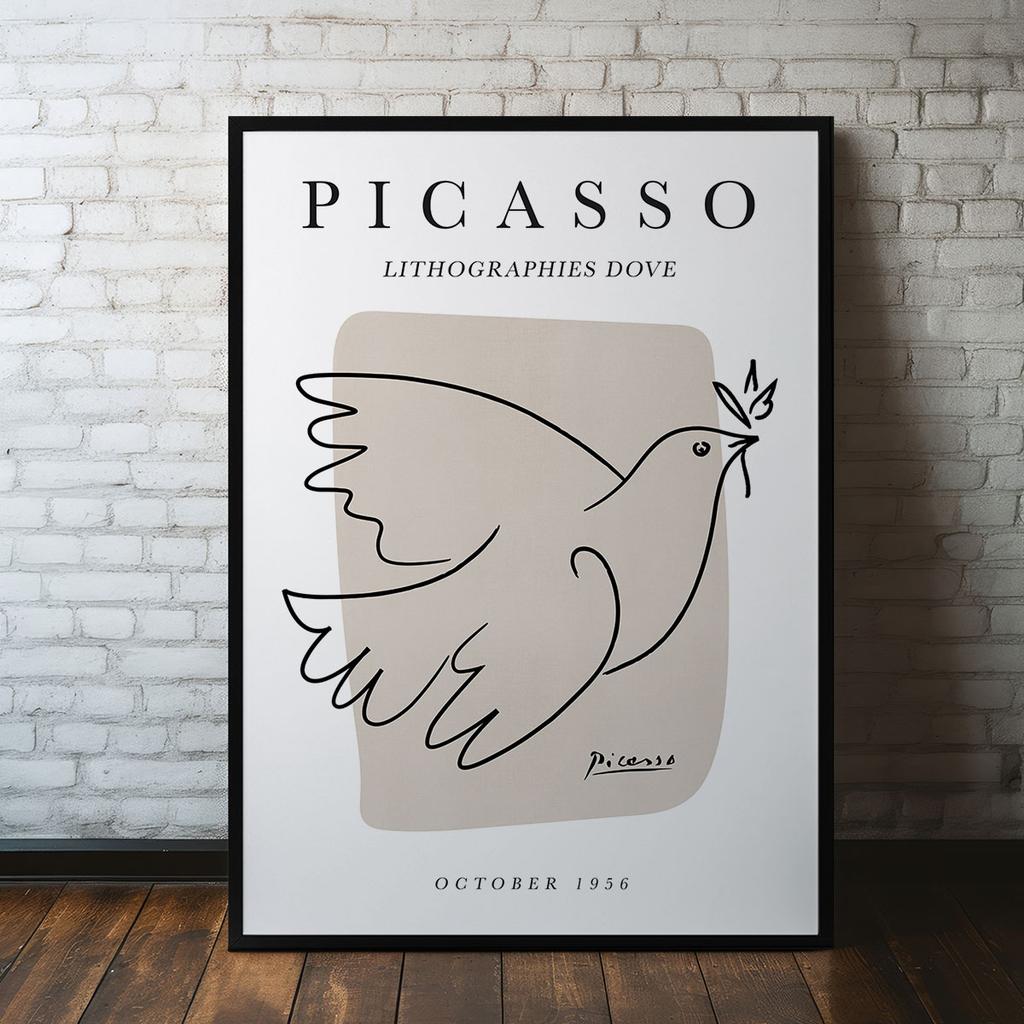 Plakat pablo picasso gołąb