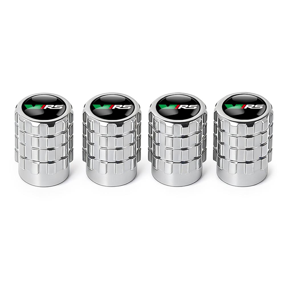 ADT1 Car Styling Metal Car Tire Valve Caps Dust Prevention Accessories For For Skoda Octavia MK2 MK3 A7 Fabia Karoq Kodiaq VII Rapid