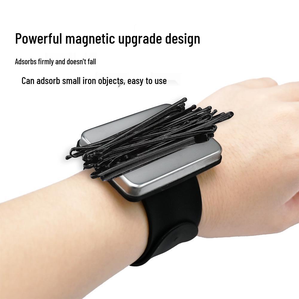 Magnetic Hairpin Wrist Strap for Hairdressing and Styling