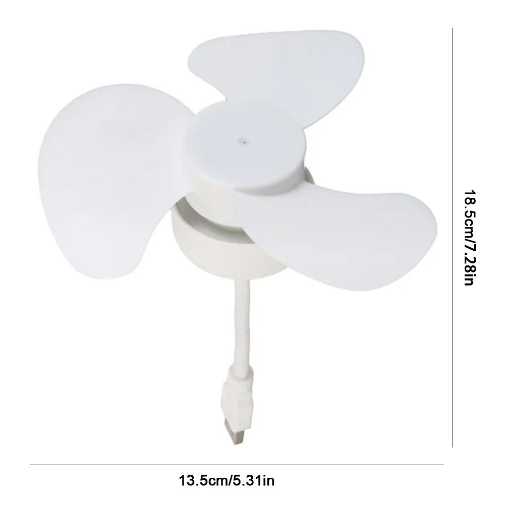 Светодиодный мини-потолочный вентилятор с удлинителем для шланга, лампочка-вентилятор с питанием от USB