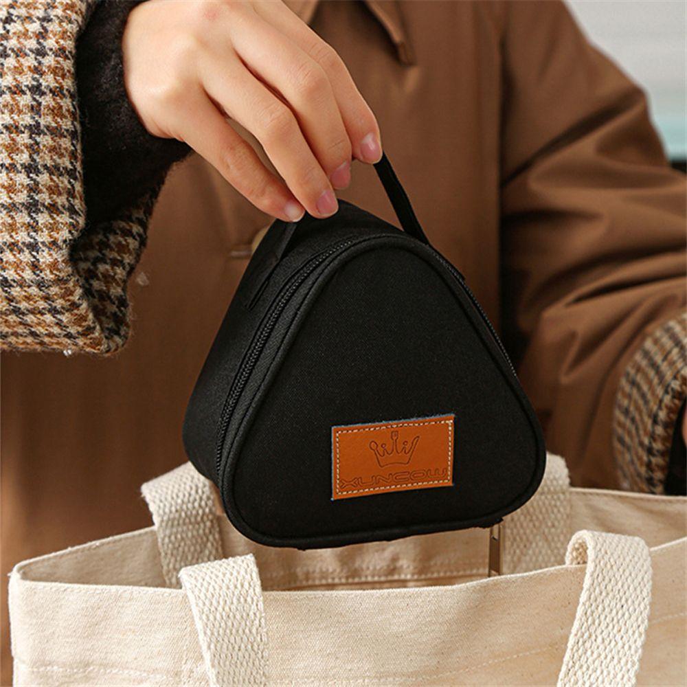 Breakfast Triangle Lunch Storage Handbags Fresh Cooler Bags Korean Lunch Box Tote Food Container