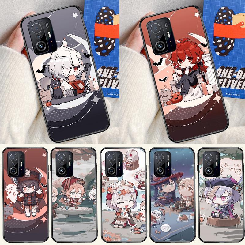 Чехол Genshin Impact Chibi для Xiaomi 14T Pro 11T 12T 13T 13 14 Ultra POCO X7 Pro X3 X5 F3 F5 F6 M6 X6 Pro