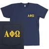 Футболка унисекс Alpha Phi Omega Service Fraternity Bella + Canvas POCKE - MORE COLORS