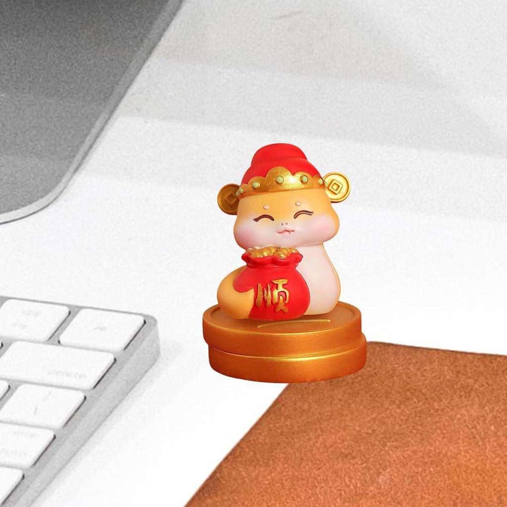 Year Statue Animal Sculpture Collection Birthday Gift Decorative Figurine Tabletop Ornament