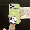 Чехол для телефона с рисунком панды и водной рябью для iPhone 17 16 11 12 13 14 15 Pro Max Plus Задняя крышка