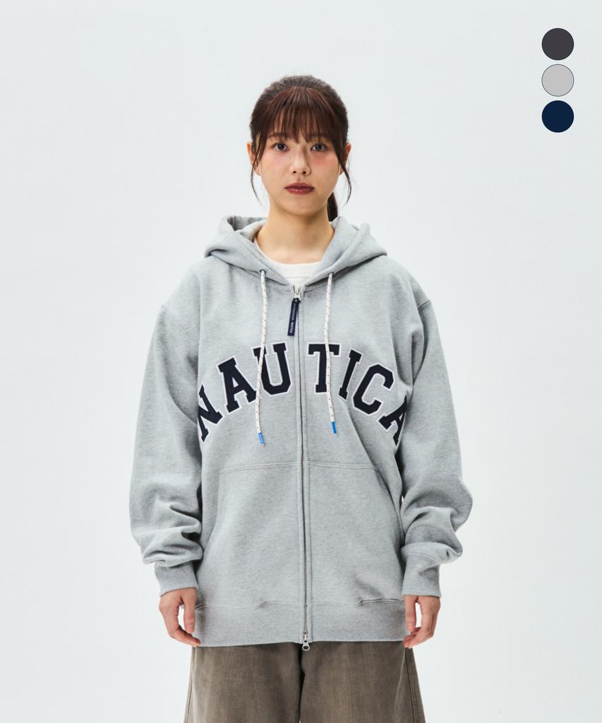 Толстовка Nautica с капюшоном и молнией с логотипом-аркой (Флисовой подкладке) Njk0865