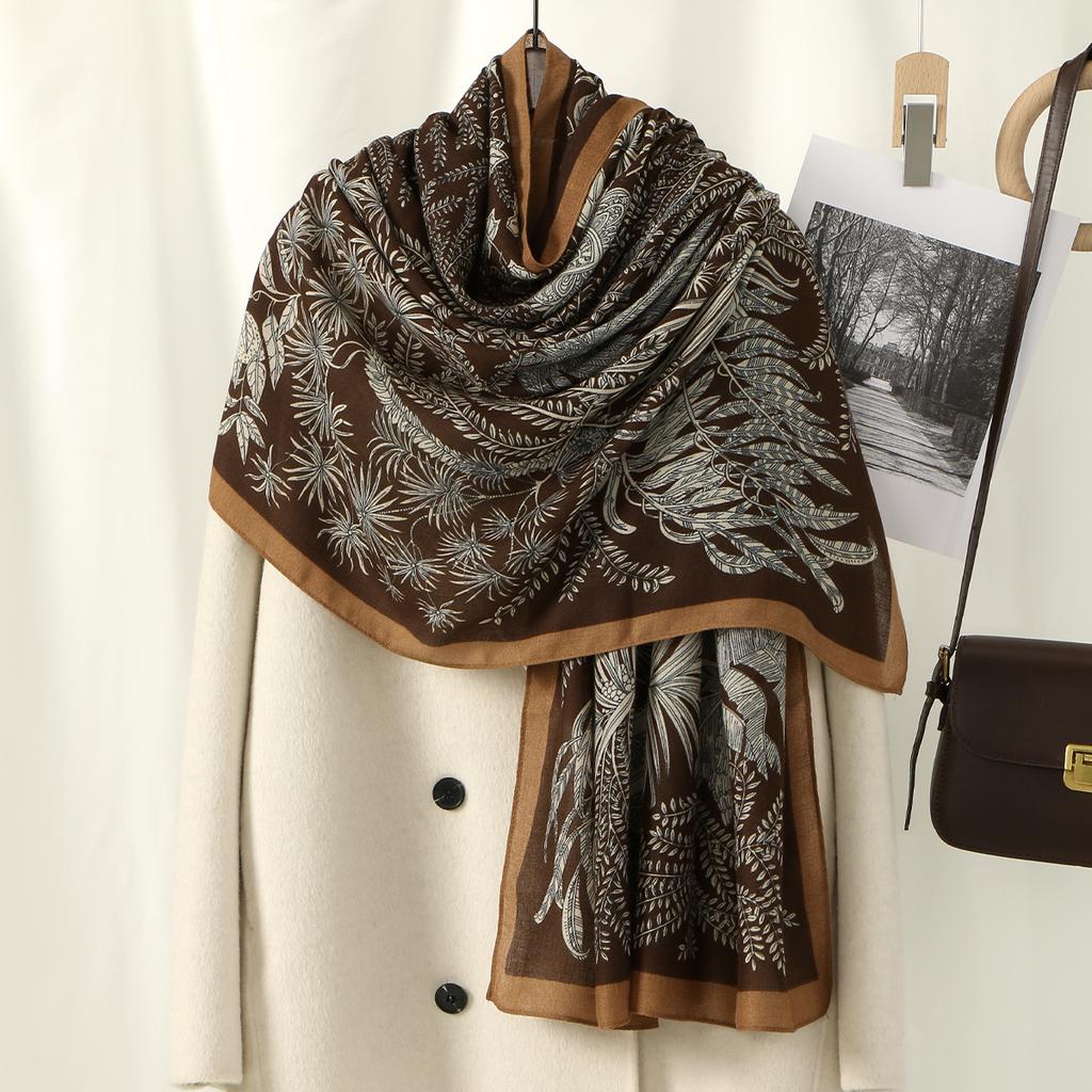 New Ombre Printed Cotton Rayon Hijab Scarf Women Muslim Long Shawls Islamic Headscarf Wraps Headband Eid Veils Foulard 178*85cm