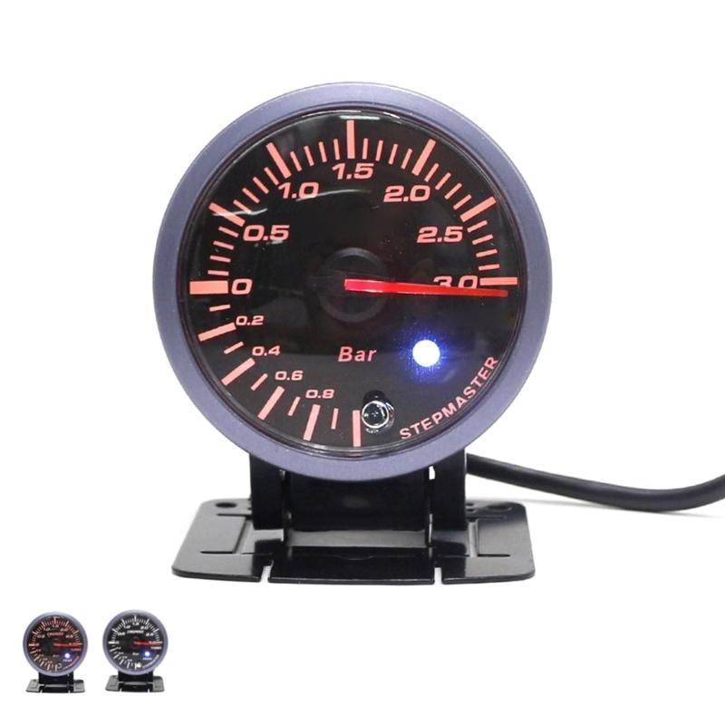 Universal 60MM Boosts Turbos Gauge with Sensor Car Pressure Meter Digital Display Pointers 12V 0~3BAR Universal Durable