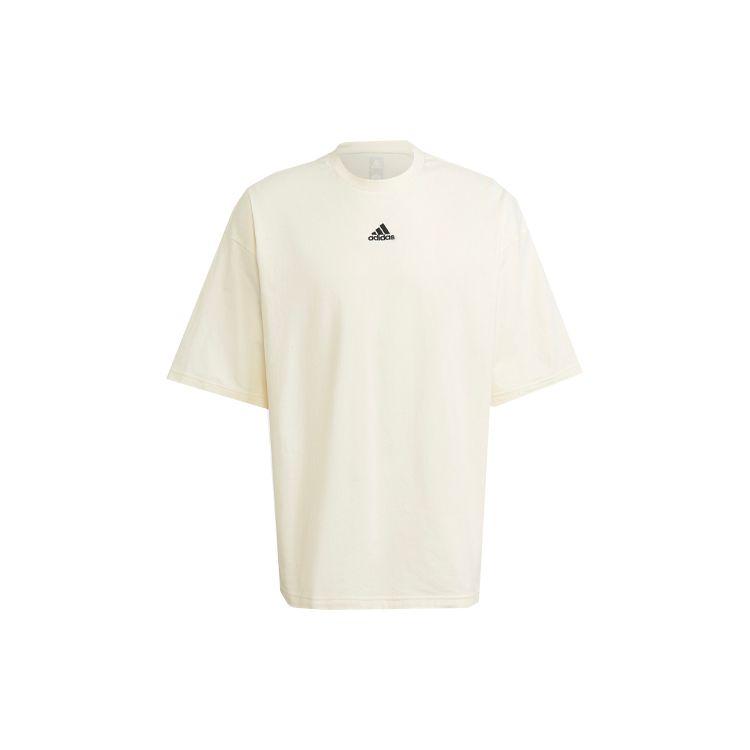 Adidas Sporty Casual Round Neck Short Sleeve T-Shirt Men Tops Off-White H54034