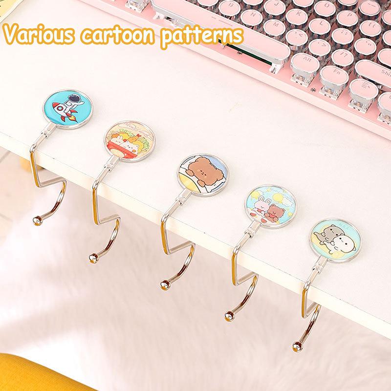 Складной крючок для стола для студента, органайзер для женской сумки, боковой крючок для офисного стола, складной крючок для сумки, вешалка для кошелька, держатели для сумочек