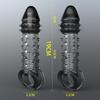 Reusable Penis Extension Sleeve Delay Ejaculation Cock Cover Penis Extender Vibrator Sex Toys For Men Adults Products