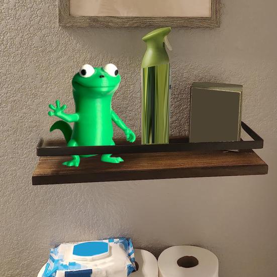 Забавная фигурка ящерицы-мема, 3D-печатное украшение в виде ящерицы, стоящая мультяшная скульптура ящерицы