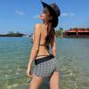 Seaside vacation swimsuit female sexy flat angle bikini ins new fashion small chest swimsuit