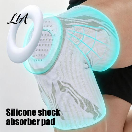 Breathable Knee Brace Adjustable Knob Brace, Support with Patella Pad, Side Stabilizer, High Elasticity Compression Sleeve for Workout Arthritis