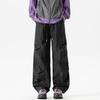 Flat Pocket Parachute Pants For Men Casual Baggy Cargo Pants Unisex Street Pants Drawstring Trouser