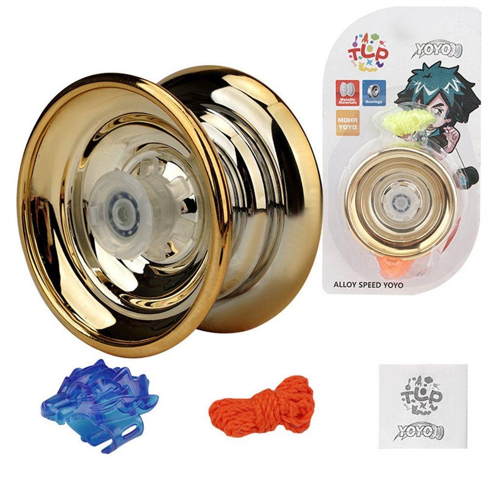Kids Beginners Interesting Toy High Speed Metal Yoyo Luminous Yoyo Competition Yo-Yo Aluminum Yoyo