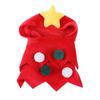 Dogs Christmas Costume Pet Xmas Tree Headwear Cat Apparel Festive Red Green Tree Hat for Dogs Cats Holiday Party Dress-up