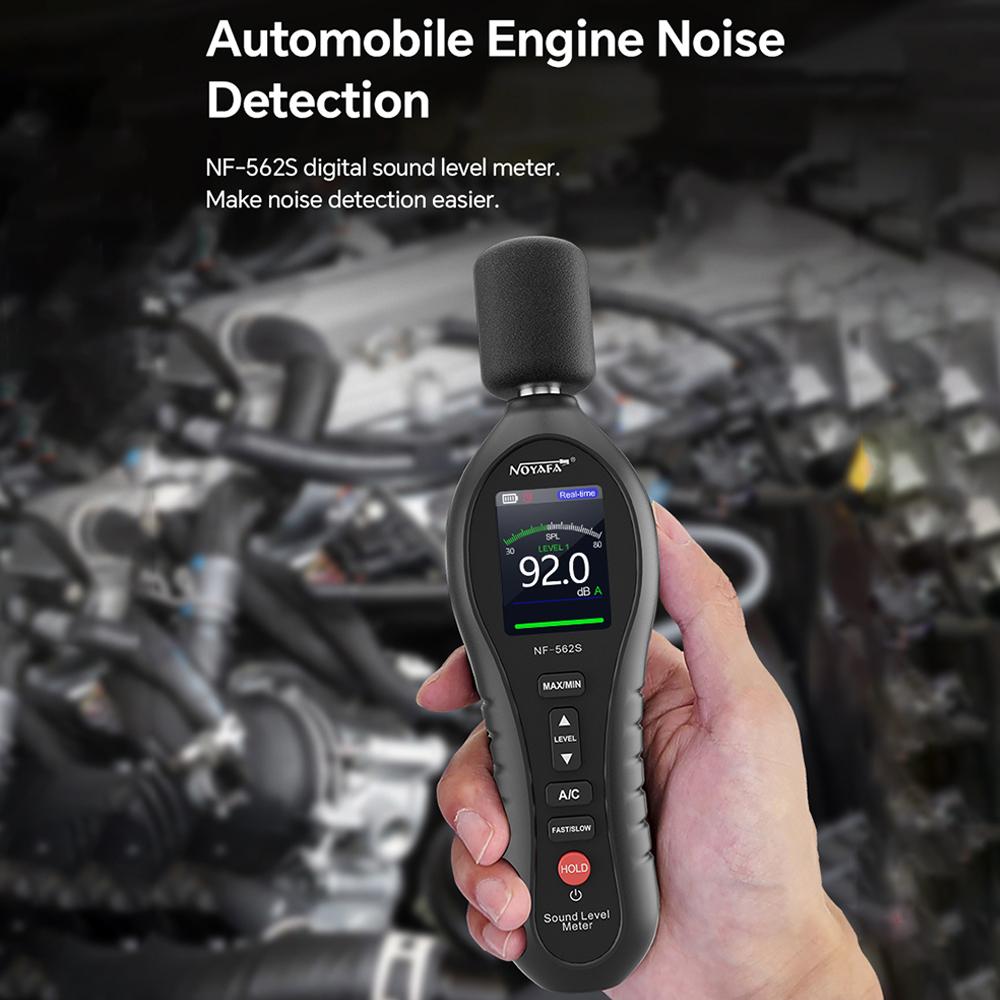 Цифровой измеритель уровня звука NOYAFA с децибелметром переменного тока, измеритель уровня звука от 30 до 130 дБ с