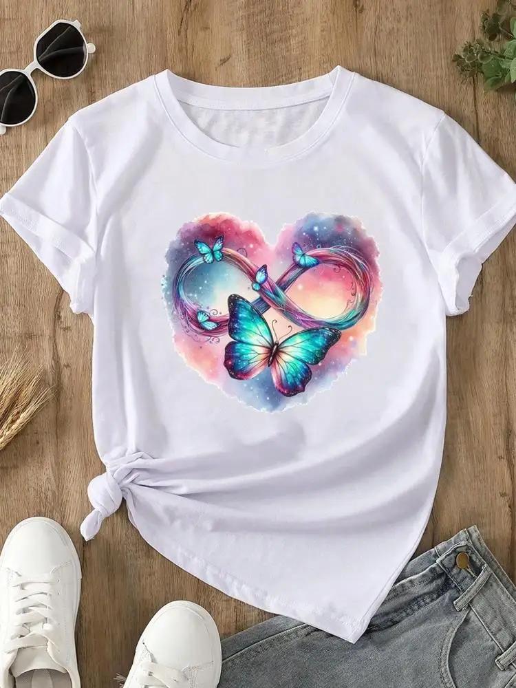 Sweet Flower Style Cute Unisex Tee T Clothing Fashion Casual Ladies Graphic Clothes Print White Short Sleeve ONeck TShirts