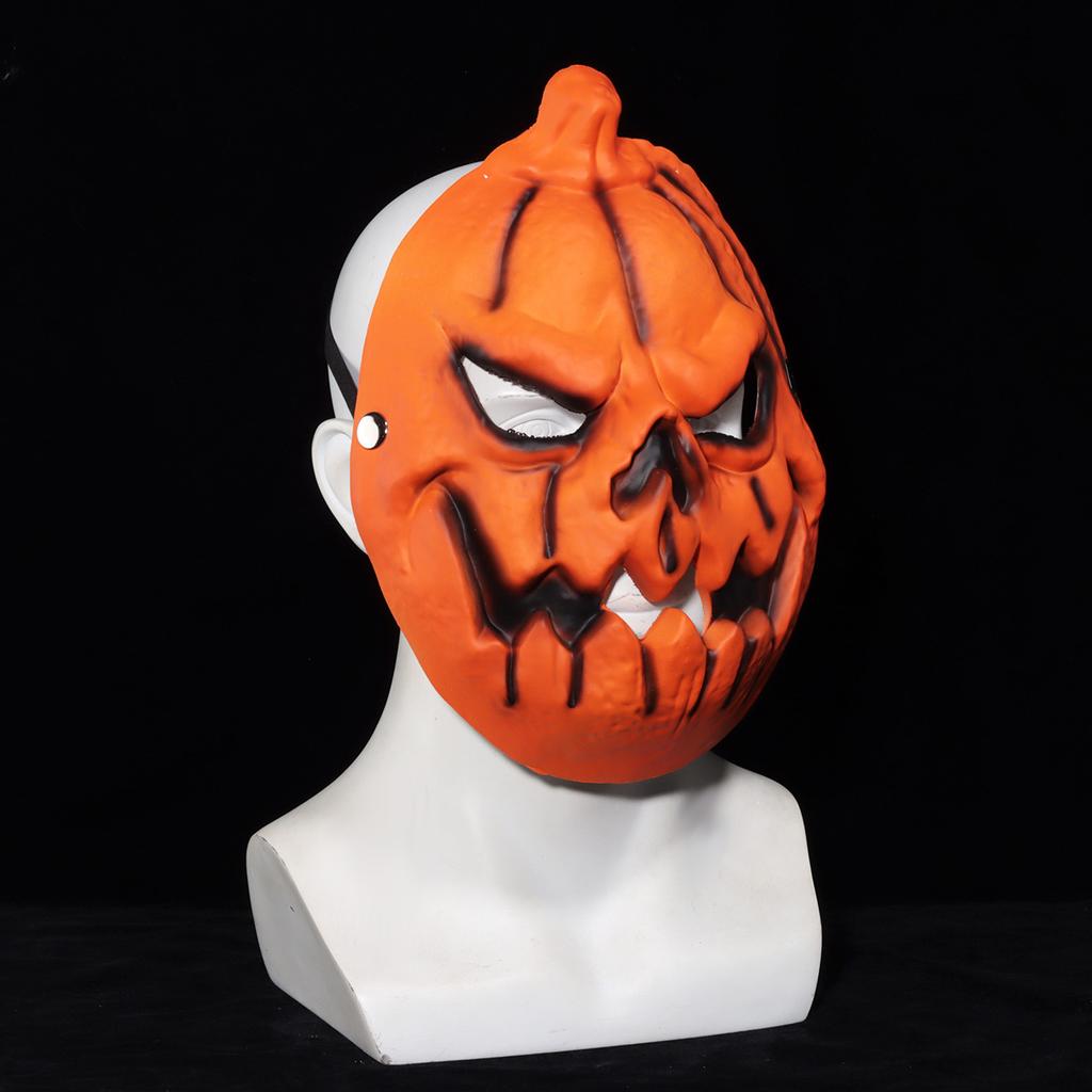 Devil's Pumpkins Mask Cosplay Cucurbit Skull Demon Killer Pu Masks Halloween Carnival Dress Up Party Costume Props Gifts