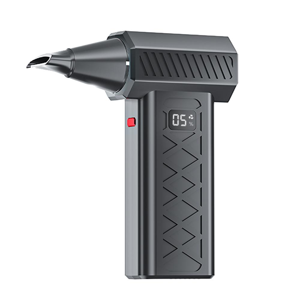 Мини турбовентилятор 160000 об/мин Электрический пылесос с регулируемой скоростью Цифровой дисплей Турбовентилятор Мощная воздуходувка Перезаряжаемый с подсветкой Для чистки автомобиля